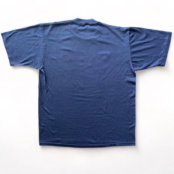 Vitage 80s 90s NYPD Shirt Single Stitch Jerzees Navy Blue XL Police New York 911 - Picture 2 of 11